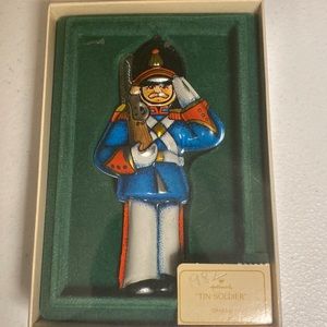 Vintage Hallmark Tin Soldier Ornament